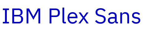 IBM Plex Sans Schriftart